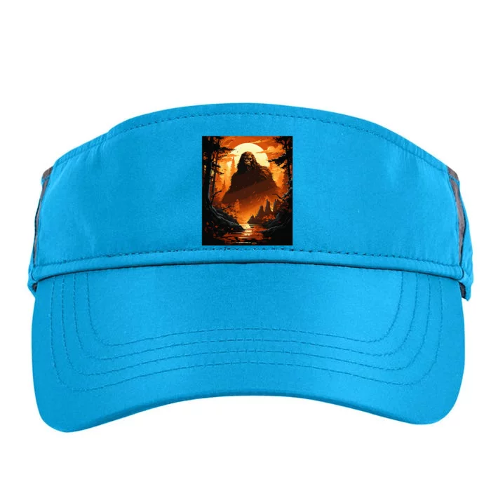 Funny Graphic Bigfoot Sasquatch Adult Drive Performance Visor