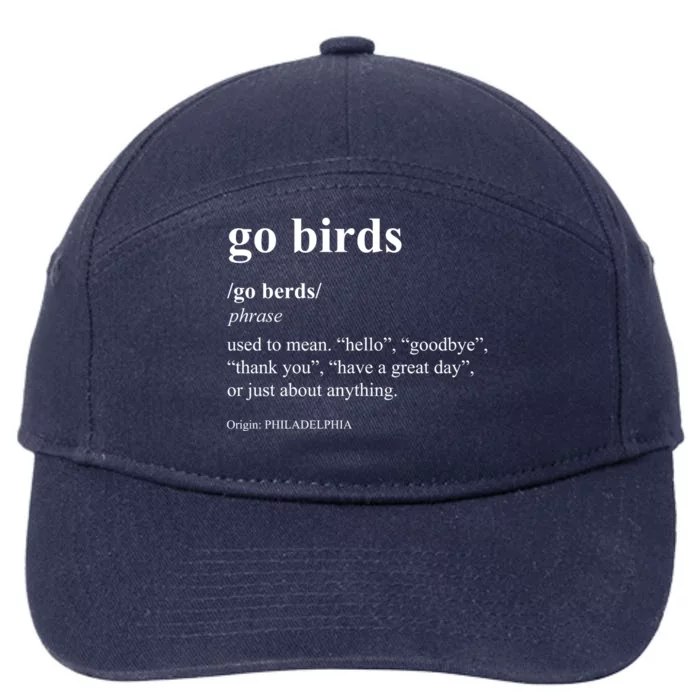 Funny Go Birds Definition Philadelphia Football 7-Panel Snapback Hat