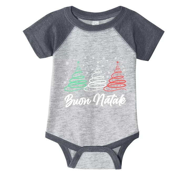 Funny Gift Buon Natale Italy Pride Xmas Holiday Italian Christmas Infant Baby Jersey Bodysuit