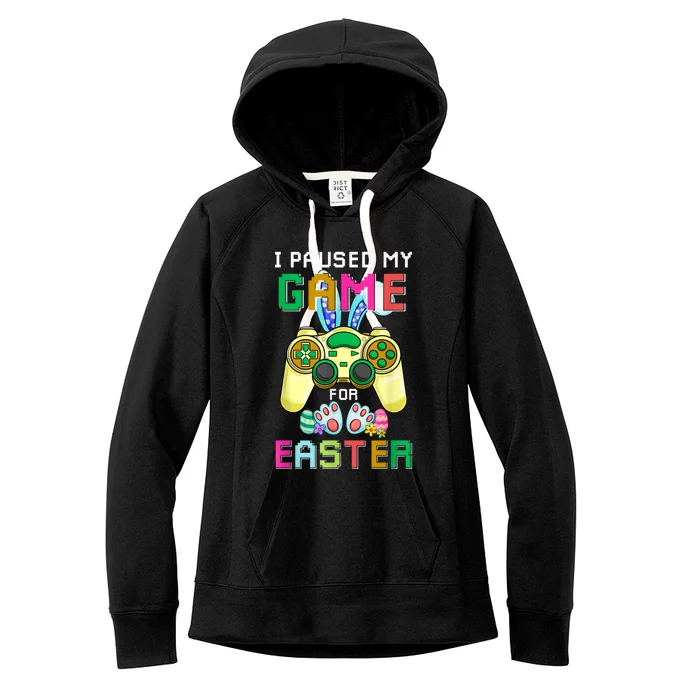 Funny Gaming Bunny Gamer Egg Easter Day Women's Fleece Hoodie