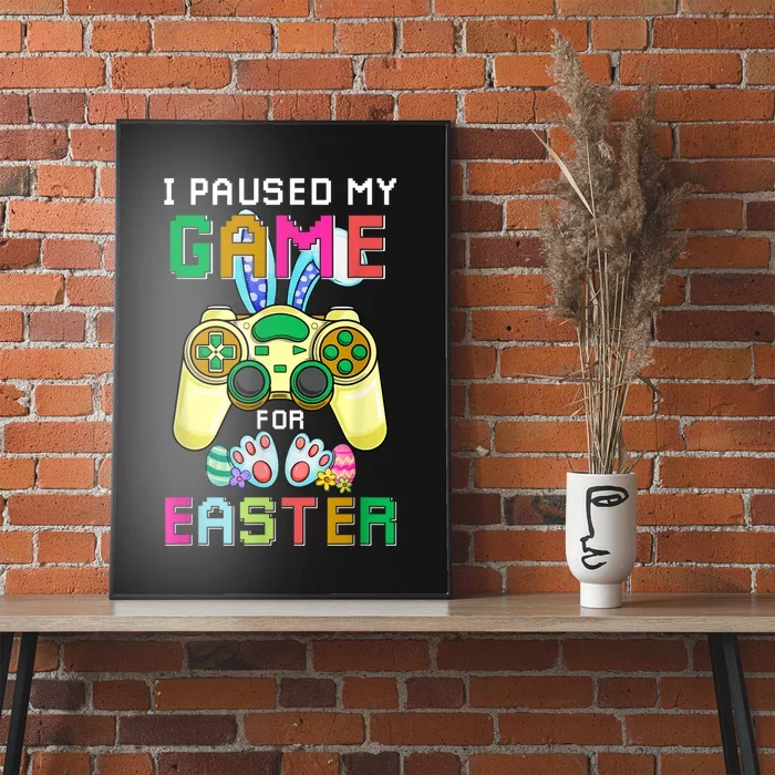 Funny Gaming Bunny Gamer Egg Easter Day Poster