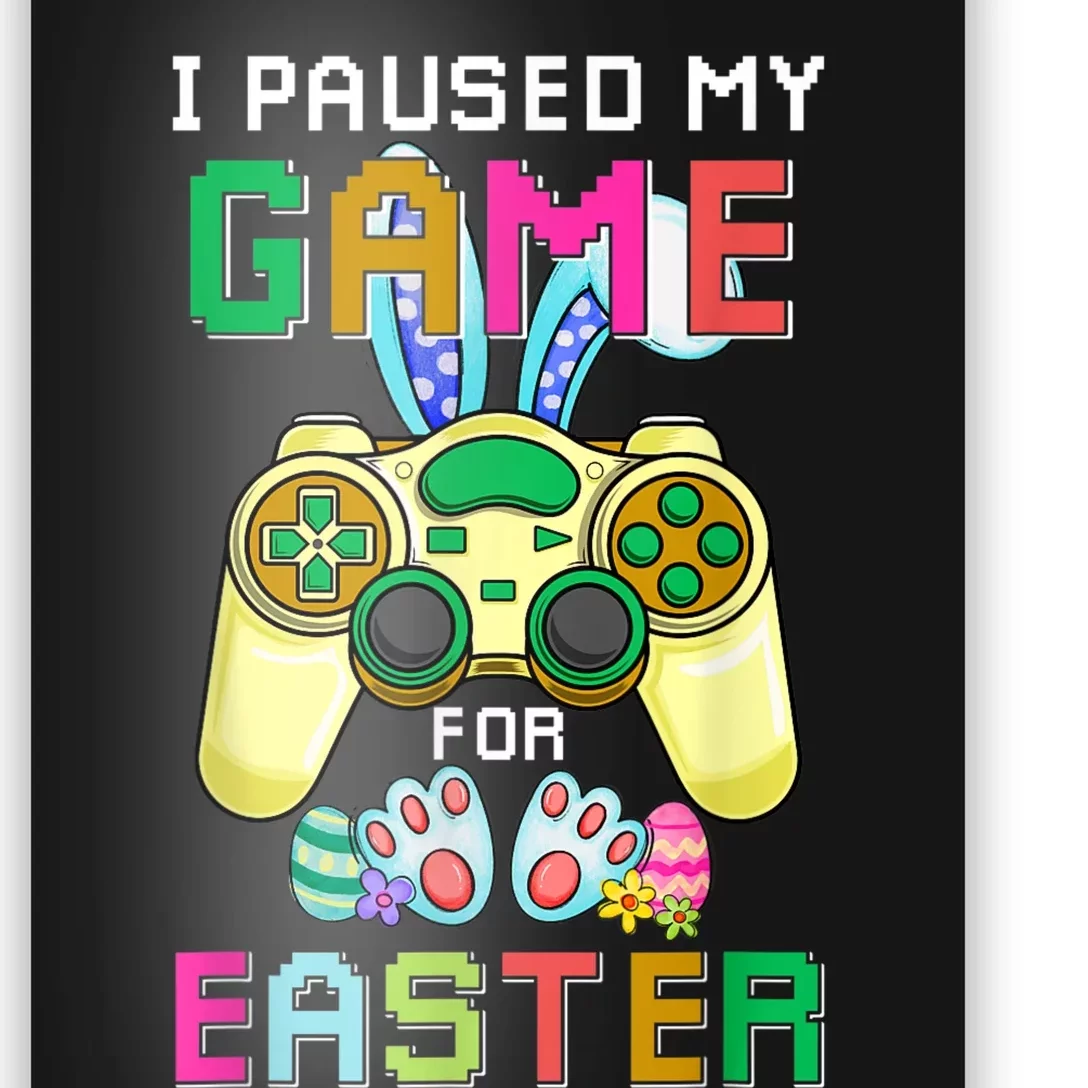 Funny Gaming Bunny Gamer Egg Easter Day Poster