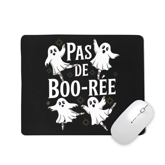 Funny Ghost Ballet Pas De Boo Halloween Dance Mousepad