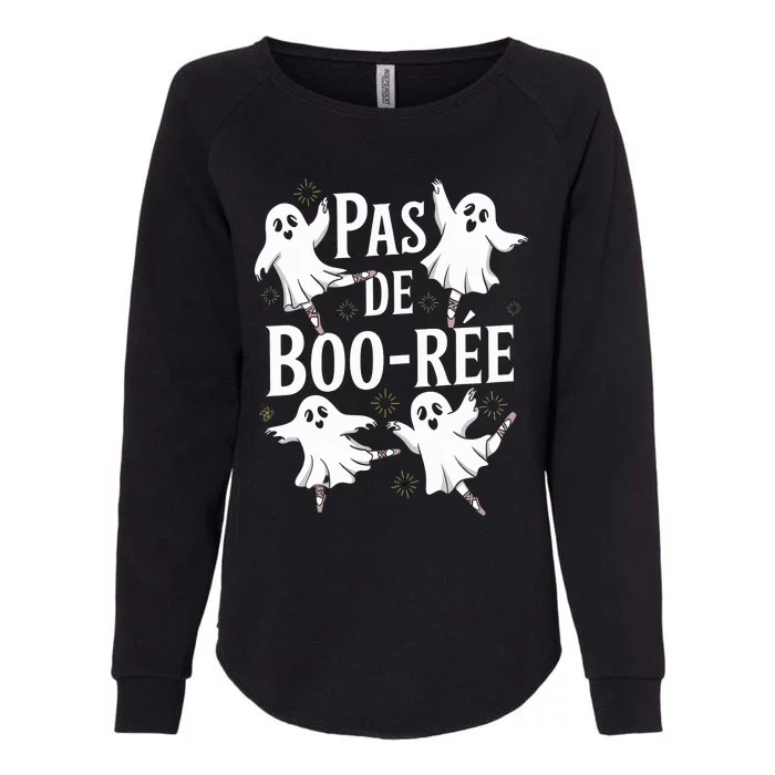 Funny Ghost Ballet Pas De Boo Halloween Dance Womens California Wash Sweatshirt