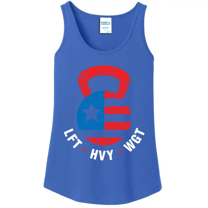 Funny Gym Bro Fitness Workout Gear American Vintage Novelty Gift Ladies Essential Tank