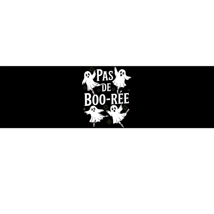 Funny Ghost Ballet Pas De Boo Halloween Dance Bumper Sticker