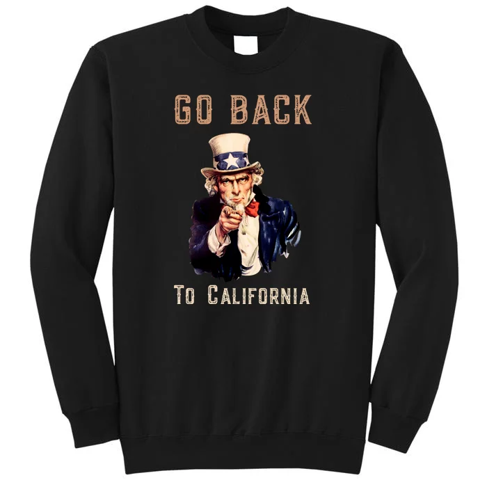 Funny Go Back To California Conservative Sweatshirt