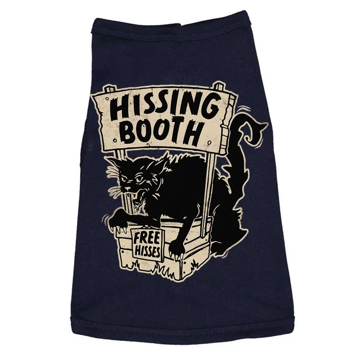 Funny Goth Black Cat Hissing Booth For Cat Moms & Cat Dads Doggie Tank