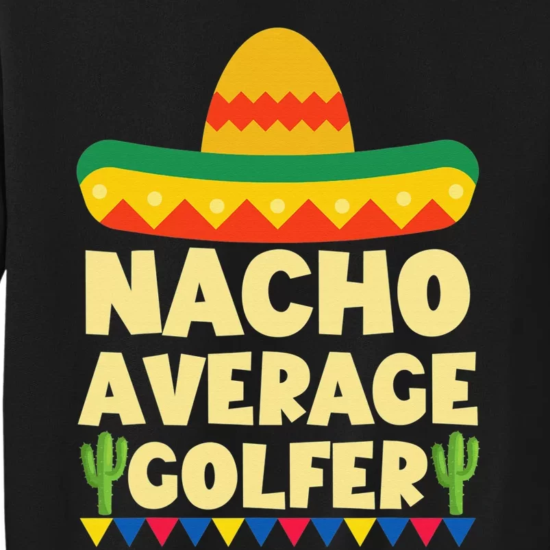 Funny Golf Ball Mustache Mexican Sports Mexico Party Sweatshirt