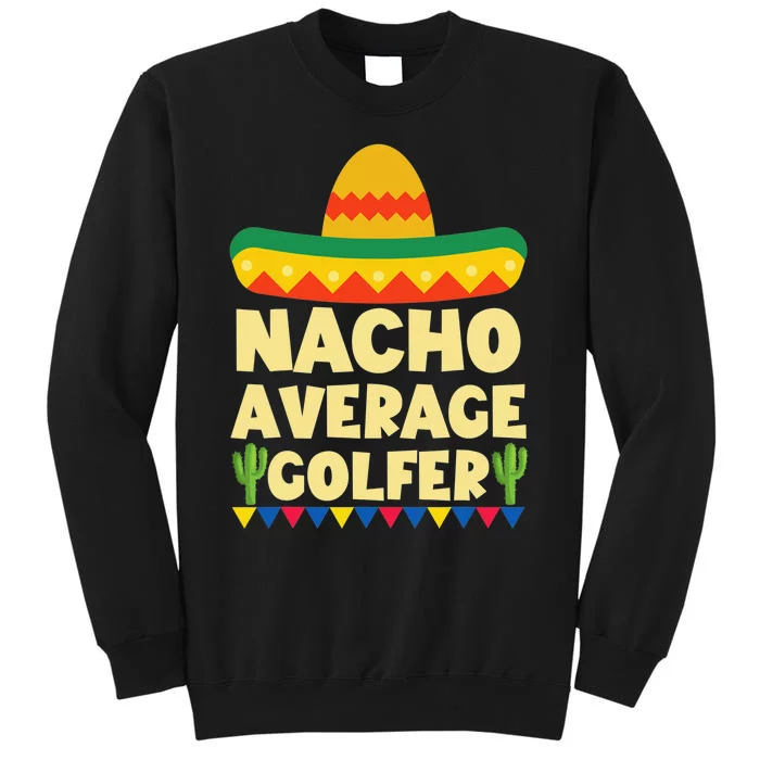 Funny Golf Ball Mustache Mexican Sports Mexico Party Sweatshirt