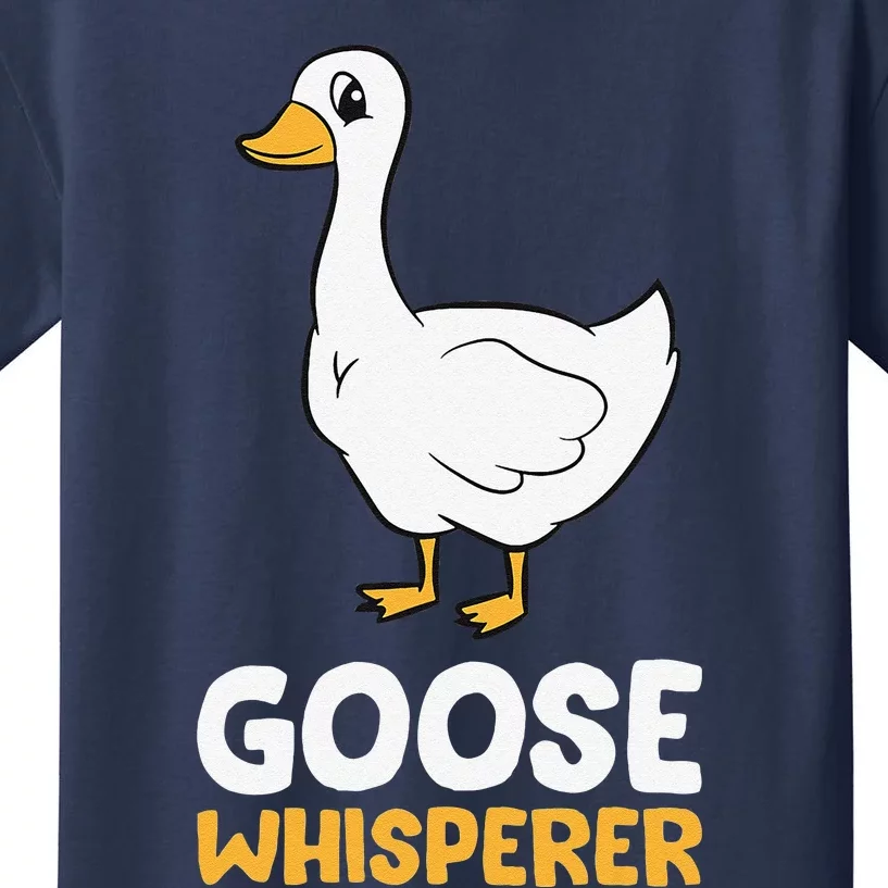 Funny Goose Bird Goose Whisperer Love Goose Kids T-Shirt