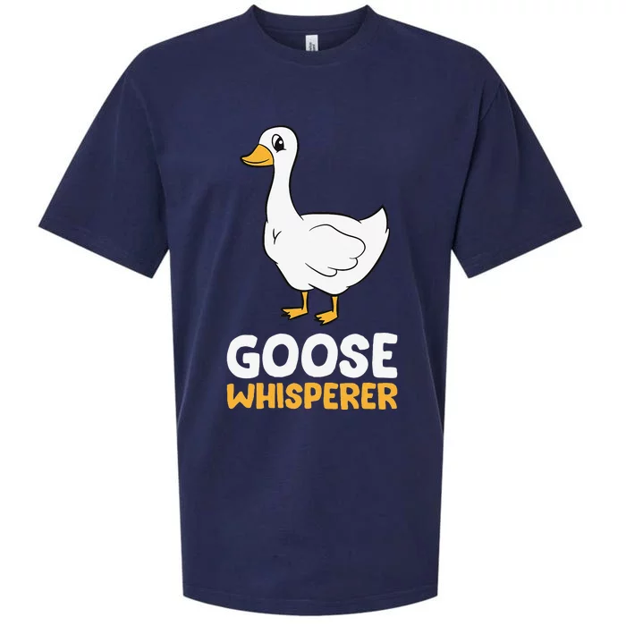 Funny Goose Bird Goose Whisperer Love Goose Sueded Cloud Jersey T-Shirt