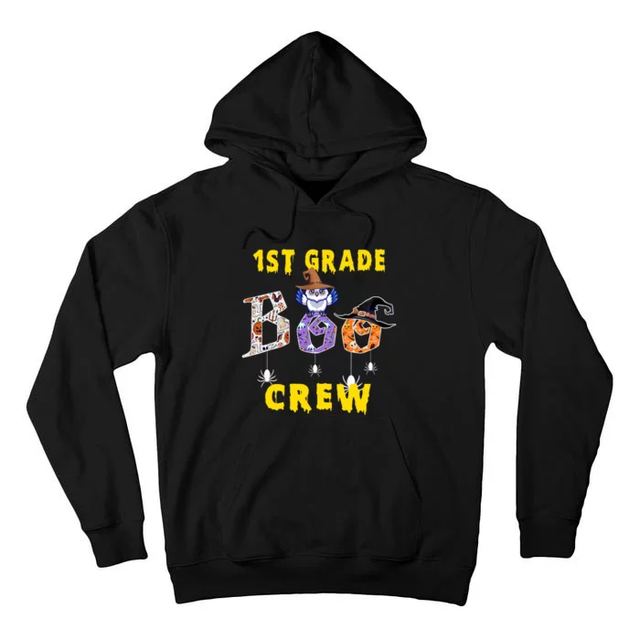 First Grade Boo Crew Teacher Student Halloween Costume Tall Hoodie