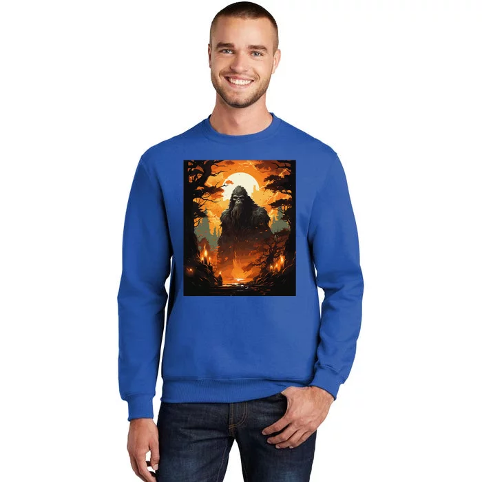 Funny Graphic Bigfoot Sasquatch Tall Sweatshirt