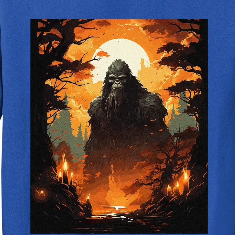 Funny Graphic Bigfoot Sasquatch Tall Sweatshirt