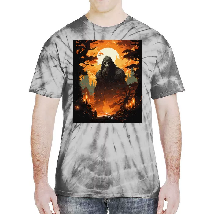 Funny Graphic Bigfoot Sasquatch Tie-Dye T-Shirt