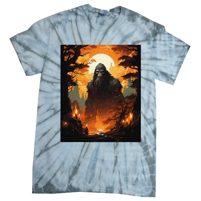 Funny Graphic Bigfoot Sasquatch Tie-Dye T-Shirt