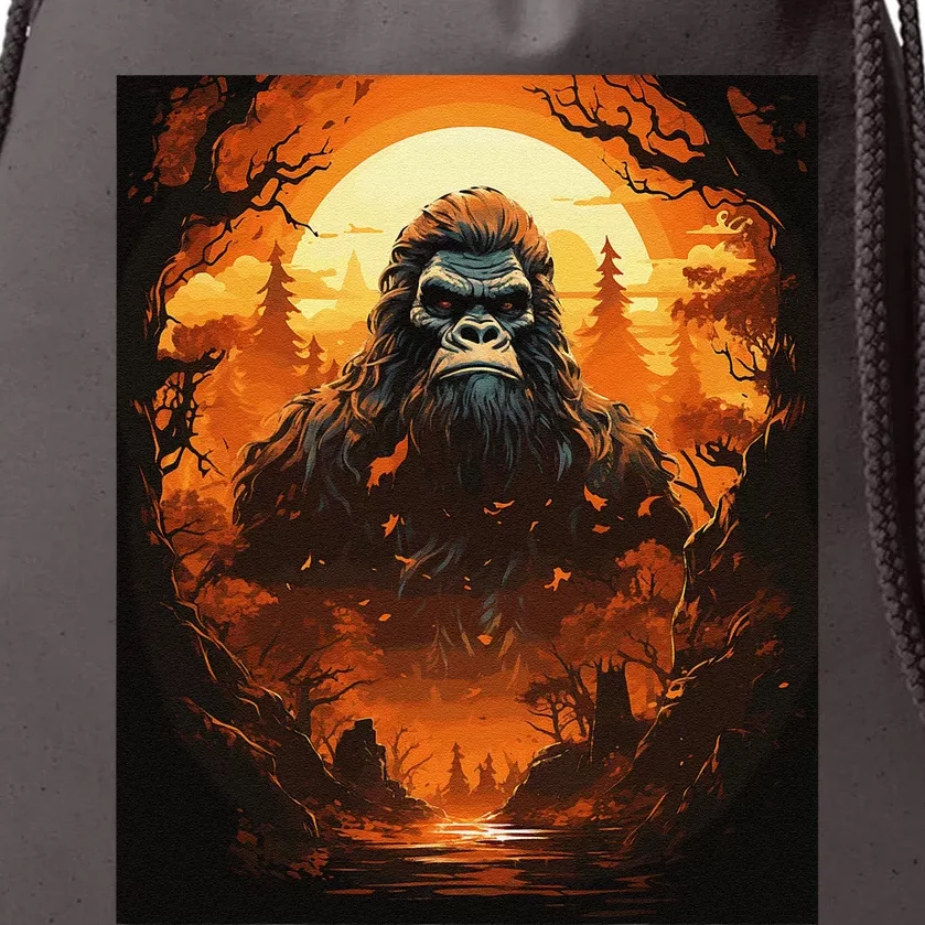 Funny Graphic Bigfoot Sasquatch Drawstring Bag