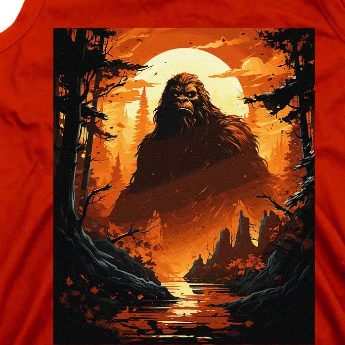 Funny Graphic Bigfoot Sasquatch Tank Top