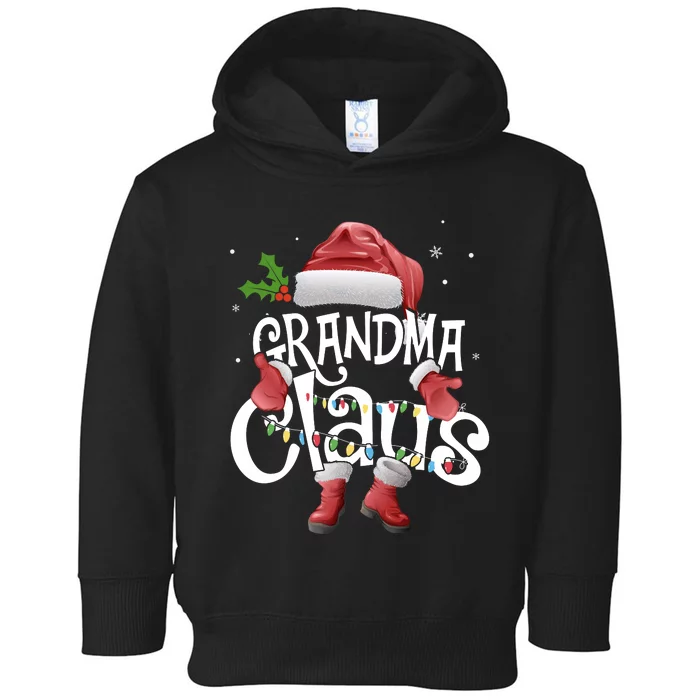 Funny Grandma Claus Christmas Pajamas Santa Hat Costume Toddler Hoodie