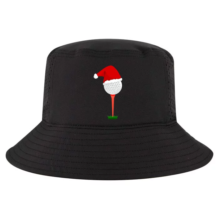 Funny Golfing Christmas Tee Holiday Golf Ball Cool Comfort Performance Bucket Hat