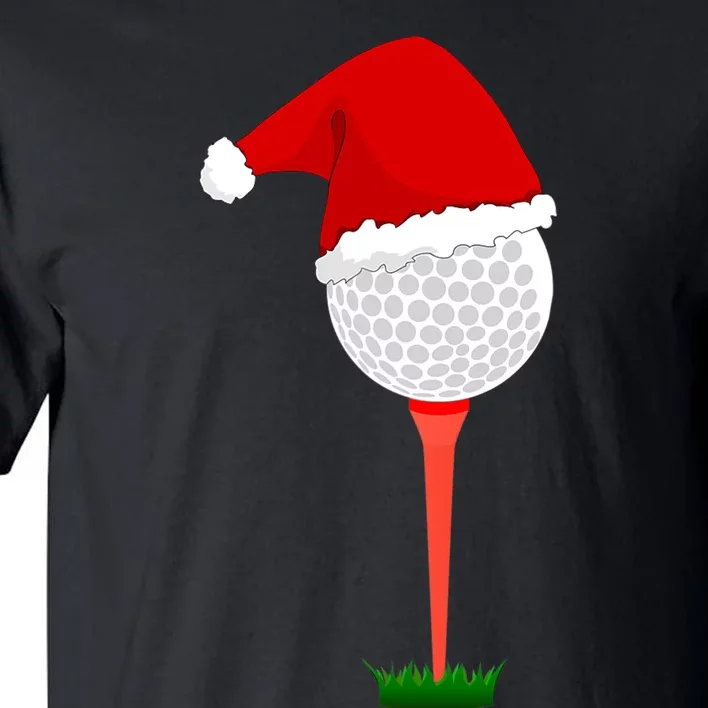 Funny Golfing Christmas Tee Holiday Golf Ball Tall T-Shirt