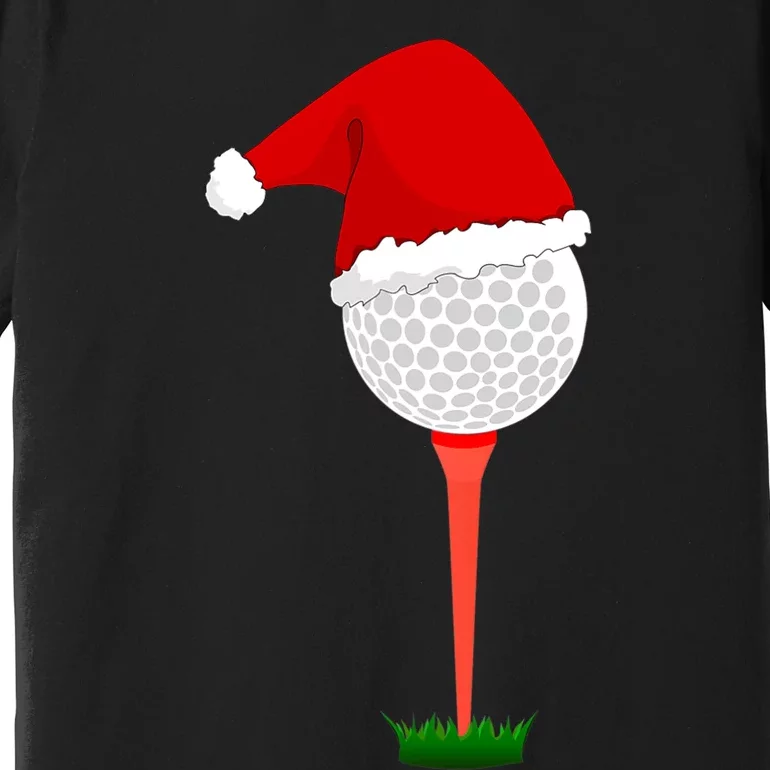 Funny Golfing Christmas Tee Holiday Golf Ball Premium T-Shirt