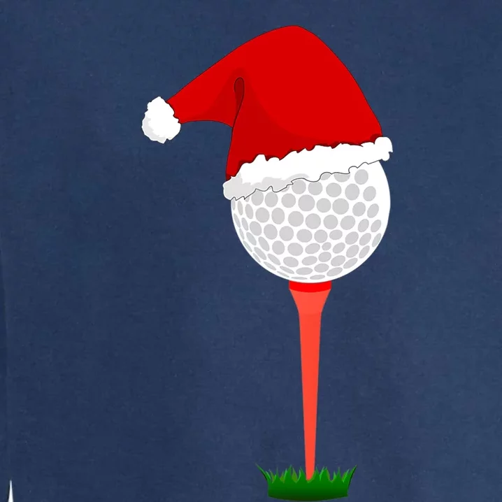 Funny Golfing Christmas Tee Holiday Golf Ball Garment-Dyed Sweatshirt