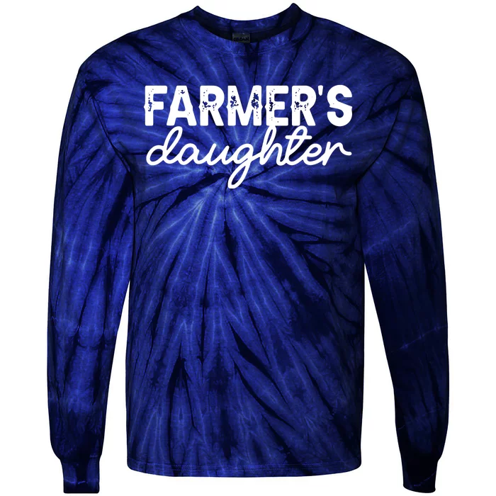 Farm Girl Country Southern Farmers Daughter Farm Farmer Tie-Dye Long Sleeve Shirt