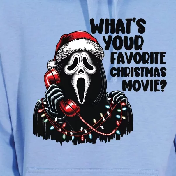 Funny Ghostface Christmas Movie Holiday Unisex Surf Hoodie