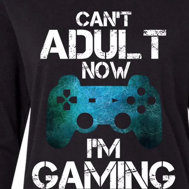 Funny Gamer CanT Adult Now IM Gaming Teens Gift Womens Cotton Relaxed Long Sleeve T-Shirt