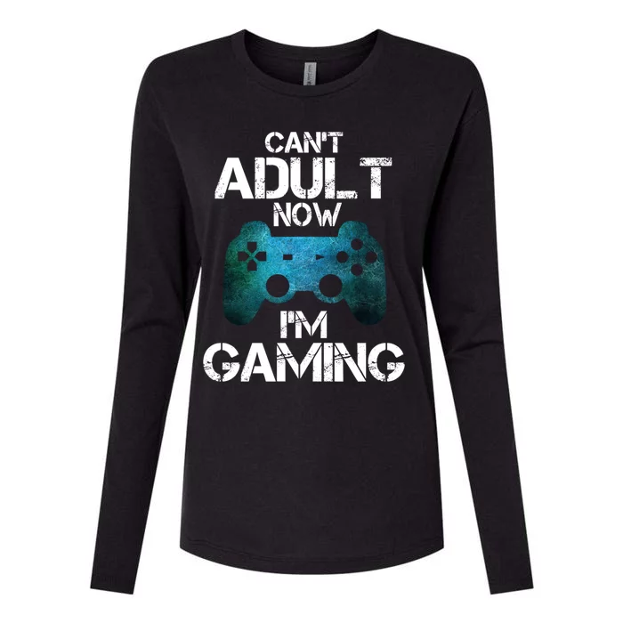 Funny Gamer CanT Adult Now IM Gaming Teens Gift Womens Cotton Relaxed Long Sleeve T-Shirt