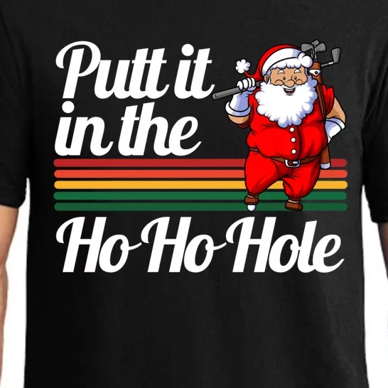 Funny Golfing Christmas Tee Holiday Golf Ball Santa Claus Meaningful Gift Pajama Set