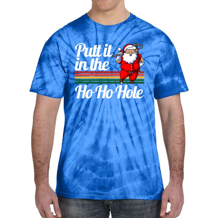 Funny Golfing Christmas Tee Holiday Golf Ball Santa Claus Meaningful Gift Tie-Dye T-Shirt