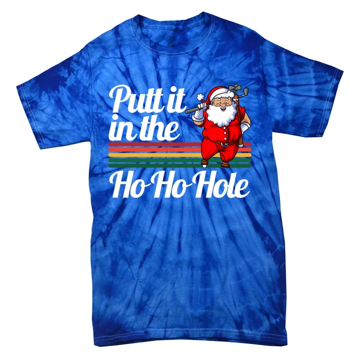 Funny Golfing Christmas Tee Holiday Golf Ball Santa Claus Meaningful Gift Tie-Dye T-Shirt