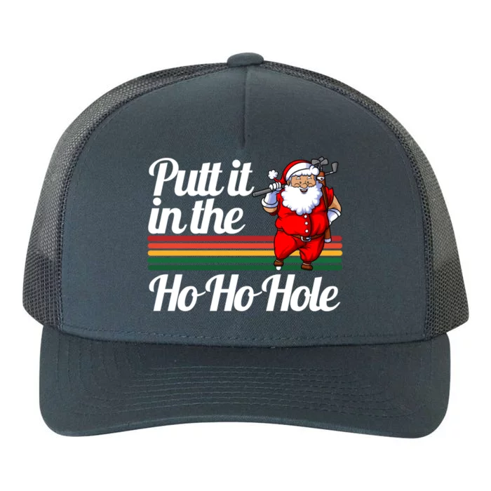 Funny Golfing Christmas Tee Holiday Golf Ball Santa Claus Meaningful Gift Yupoong Adult 5-Panel Trucker Hat