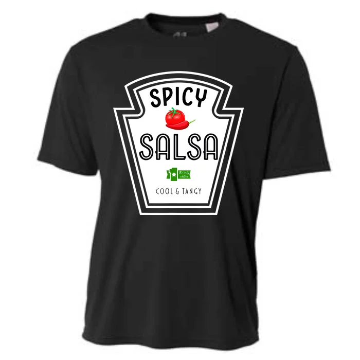 Funny Group Condiment Team Halloween Costume Spicy Salsa Cooling Performance Crew T-Shirt