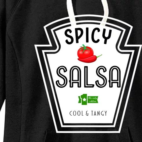 Funny Group Condiment Team Halloween Costume Spicy Salsa Women's Fleece Hoodie