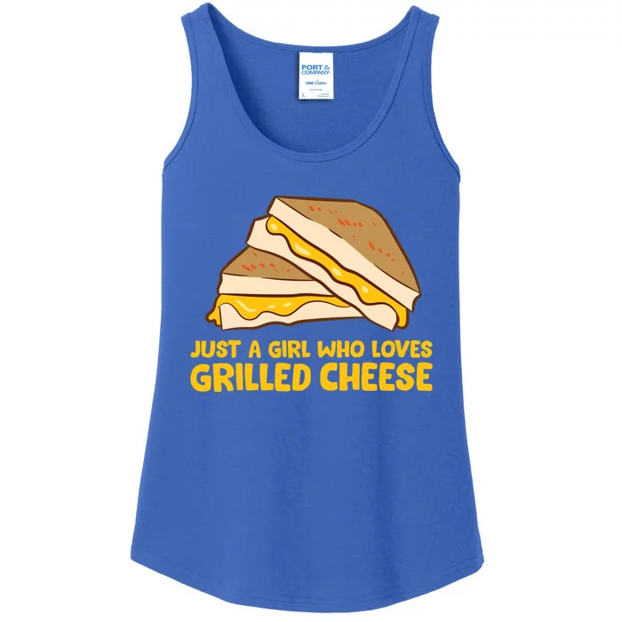 Funny Grilled Cheese Just A Who Loves Grilled Cheese Gift Ladies Essential Tank