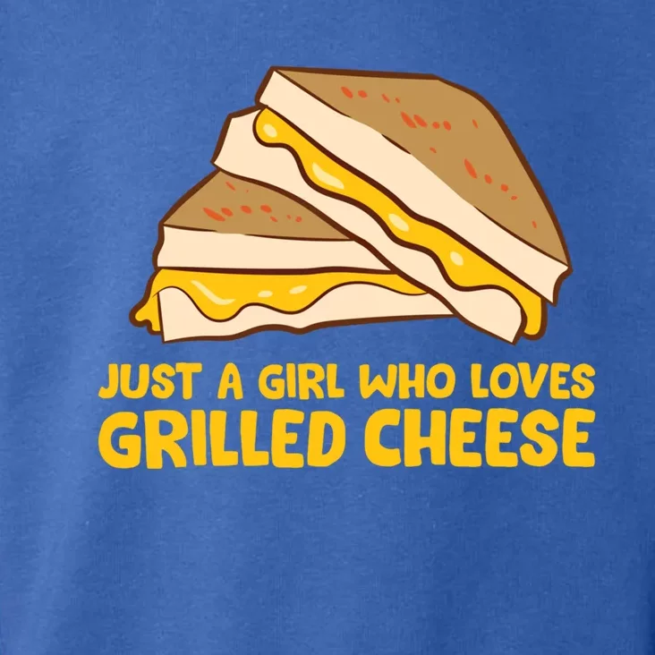 Funny Grilled Cheese Just A Who Loves Grilled Cheese Gift Toddler Hoodie