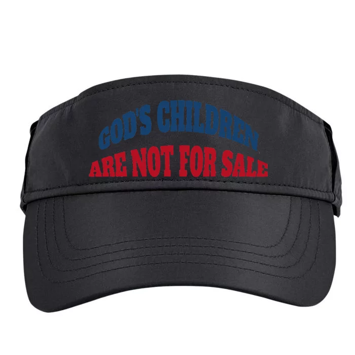 Funny God's Children Are Not For Sale USA Adult Drive Performance Visor