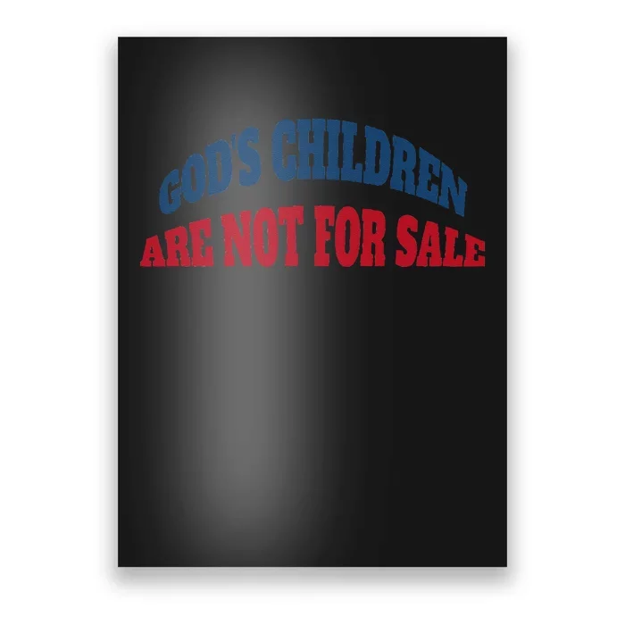 Funny God's Children Are Not For Sale USA Poster