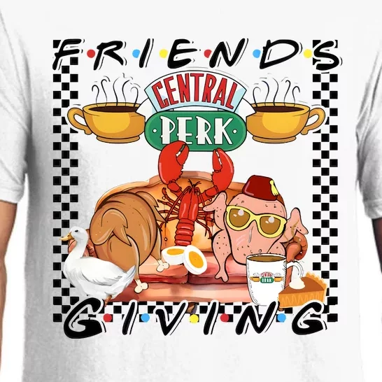 Friends Giving Central Perk Turkey Thanksgiving Pajama Set