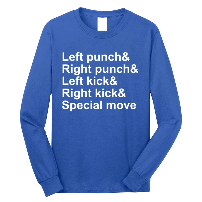 Fighting Game Controls Video Game Gift Long Sleeve Shirt