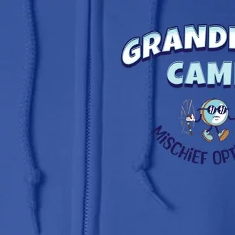 Funny Grandma Camp Grandmas Camp Mischief Optional Cool Gift Full Zip Hoodie