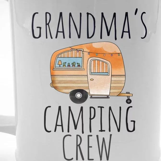 Funny Grandmas Camping Crew Holiday At Grandmas Camper Gift Front & Back Beer Stein