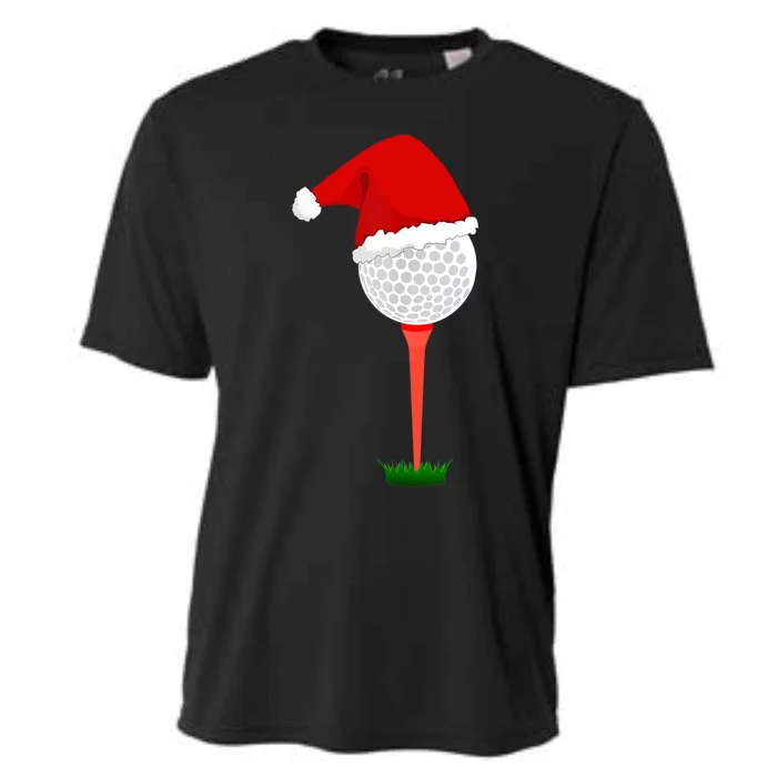 Funny Golfing Christmas Tee Holiday Golf Ball TShirt Cooling Performance Crew T-Shirt