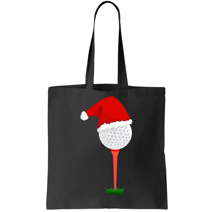 Funny Golfing Christmas Tee Holiday Golf Ball TShirt Tote Bag