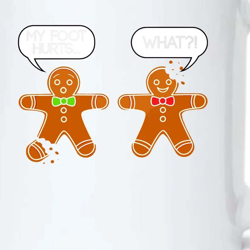 Funny Gingerbread Christmas Black Color Changing Mug