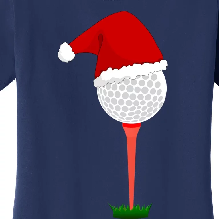 Funny Golfing Christmas Holiday Golf Ball Women's T-Shirt